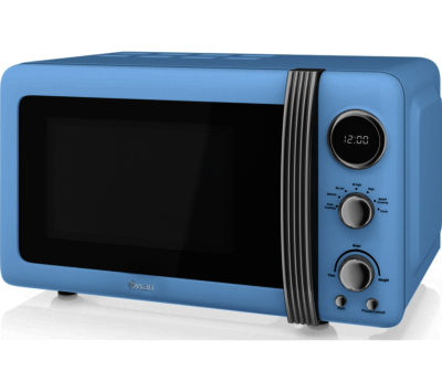 SWAN  Retro Digital SM22030BLN Solo Microwave - Blue